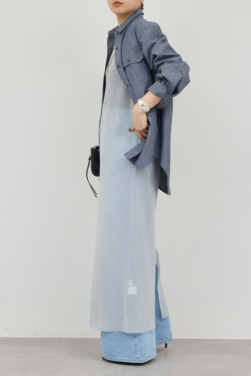 【ガリャルダガランテ/GALLARDAGALANTE】のラメニットドレス 人気、トレンドファッション・服の通販 founy(ファニー) 　ファッション　Fashion　レディースファッション　Fashion for Women　ワンピース　Dresses　フォーマル・パーティードレス・結婚式用ドレス　Elegant & Casual Dresses　チュニック　Tunic Tops & Dresses　チュニック　Tunic, Long Top　ドレス　Dress, One-Piece　ロング　Long, Long-Length　エレガント 上品　Elegant　新作・新入荷　New Arrivals / New In　other-2|ID: prp329100004906149 ipo3291000000036731575