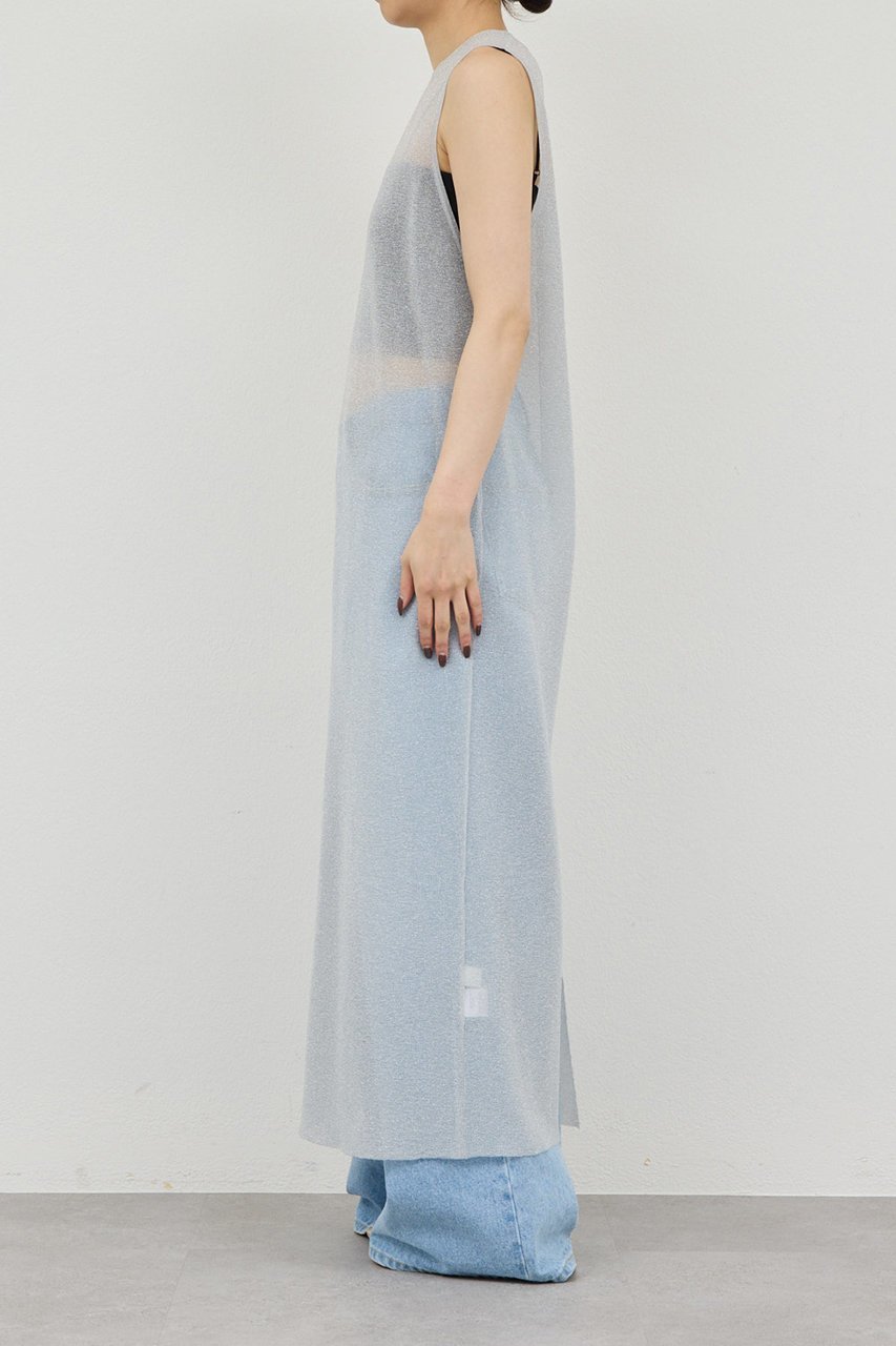 【ガリャルダガランテ/GALLARDAGALANTE】のラメニットドレス 人気、トレンドファッション・服の通販 founy(ファニー) 　ファッション　Fashion　レディースファッション　Fashion for Women　ワンピース　Dresses　フォーマル・パーティードレス・結婚式用ドレス　Elegant & Casual Dresses　チュニック　Tunic Tops & Dresses　チュニック　Tunic, Long Top　ドレス　Dress, One-Piece　ロング　Long, Long-Length　エレガント 上品　Elegant　新作・新入荷　New Arrivals / New In　other-7|ID: prp329100004906149 ipo3291000000036731580