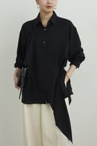 【ガリャルダガランテ/GALLARDAGALANTE】のワンショルレイヤードシャツ 人気、トレンドファッション・服の通販 founy(ファニー) ファッション Fashion レディースファッション Fashion for Women トップス・カットソー Cut & Sew Tops シャツ・ブラウス・オフィスカジュアル Elegant Blouses & Button-Ups スリーブ Sleeve, Long Sleeve / Short Sleeve ビスチェ Bustier, Corset Top ロング Long, Long-Length 新作・新入荷 New Arrivals / New In thumbnail ブラック|ID: prp329100004906150 ipo3291000000036731584