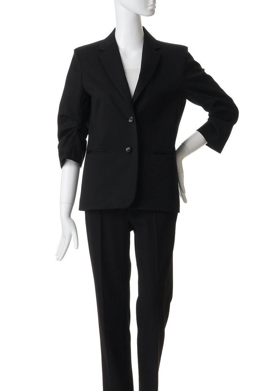 【チノ/CINOH】のクロップドスリーブ ハイツイスト ウール ジャケット 人気、トレンドファッション・服の通販 founy(ファニー) 　ファッション　Fashion　レディースファッション　Fashion for Women　アウター　Coat / Outerwear Collection　レディースジャケット・軽アウター　Jackets　クロップド　Cropped, Short Length　ジャケット　Jacket, Outerwear　ツイスト　Tweed, Tweed Fabric　ツイル　Twist, Twisted Detail　バランス　Balance, Style Balance　フロント　Front, Front Design　ボトム　Bottoms, Lower Wear　新作・新入荷　New Arrivals / New In　other-2|ID: prp329100004906164 ipo3291000000036731687