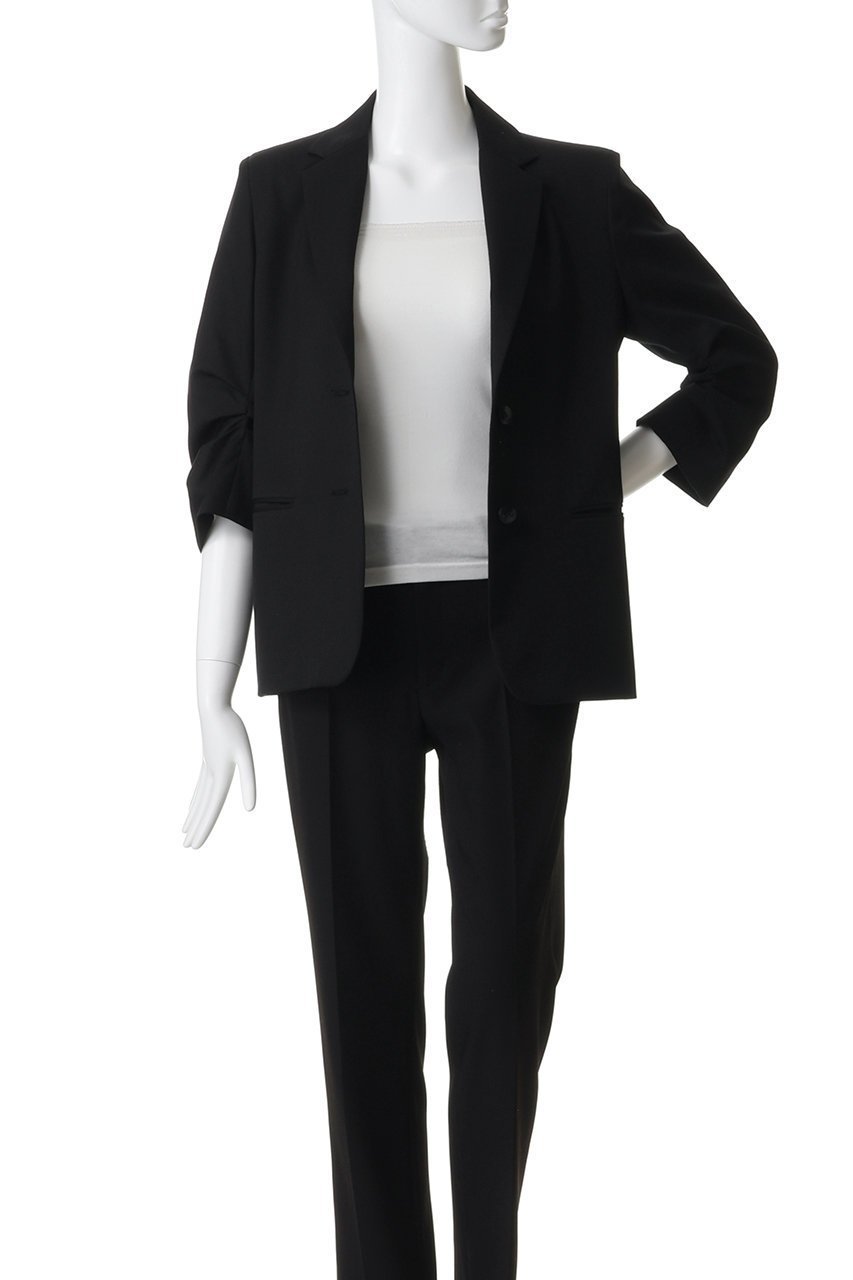 【チノ/CINOH】のクロップドスリーブ ハイツイスト ウール ジャケット 人気、トレンドファッション・服の通販 founy(ファニー) 　ファッション　Fashion　レディースファッション　Fashion for Women　アウター　Coat / Outerwear Collection　レディースジャケット・軽アウター　Jackets　クロップド　Cropped, Short Length　ジャケット　Jacket, Outerwear　ツイスト　Tweed, Tweed Fabric　ツイル　Twist, Twisted Detail　バランス　Balance, Style Balance　フロント　Front, Front Design　ボトム　Bottoms, Lower Wear　新作・新入荷　New Arrivals / New In　other-7|ID: prp329100004906164 ipo3291000000036731692