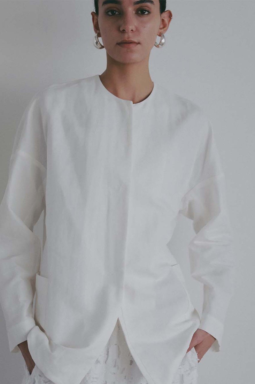 【ハー/HER.】の【4/2 12:00販売開始】Li/Cクルーネックジャケット 人気、トレンドファッション・服の通販 founy(ファニー) 　ファッション　Fashion　レディースファッション　Fashion for Women　アウター　Coat / Outerwear Collection　レディースジャケット・軽アウター　Jackets　おすすめ　Recommended / Our Picks　カーディガン　Cardigan, Knitwear　シンプル　Simple, Minimal　ジャケット　Jacket, Outerwear　リネン　Linen, Linen Fabric　エレガント 上品　Elegant　夏　Summer　新作・新入荷　New Arrivals / New In　羽織　Haori, Light Jacket　other-5|ID: prp329100004906166 ipo3291000000036731708