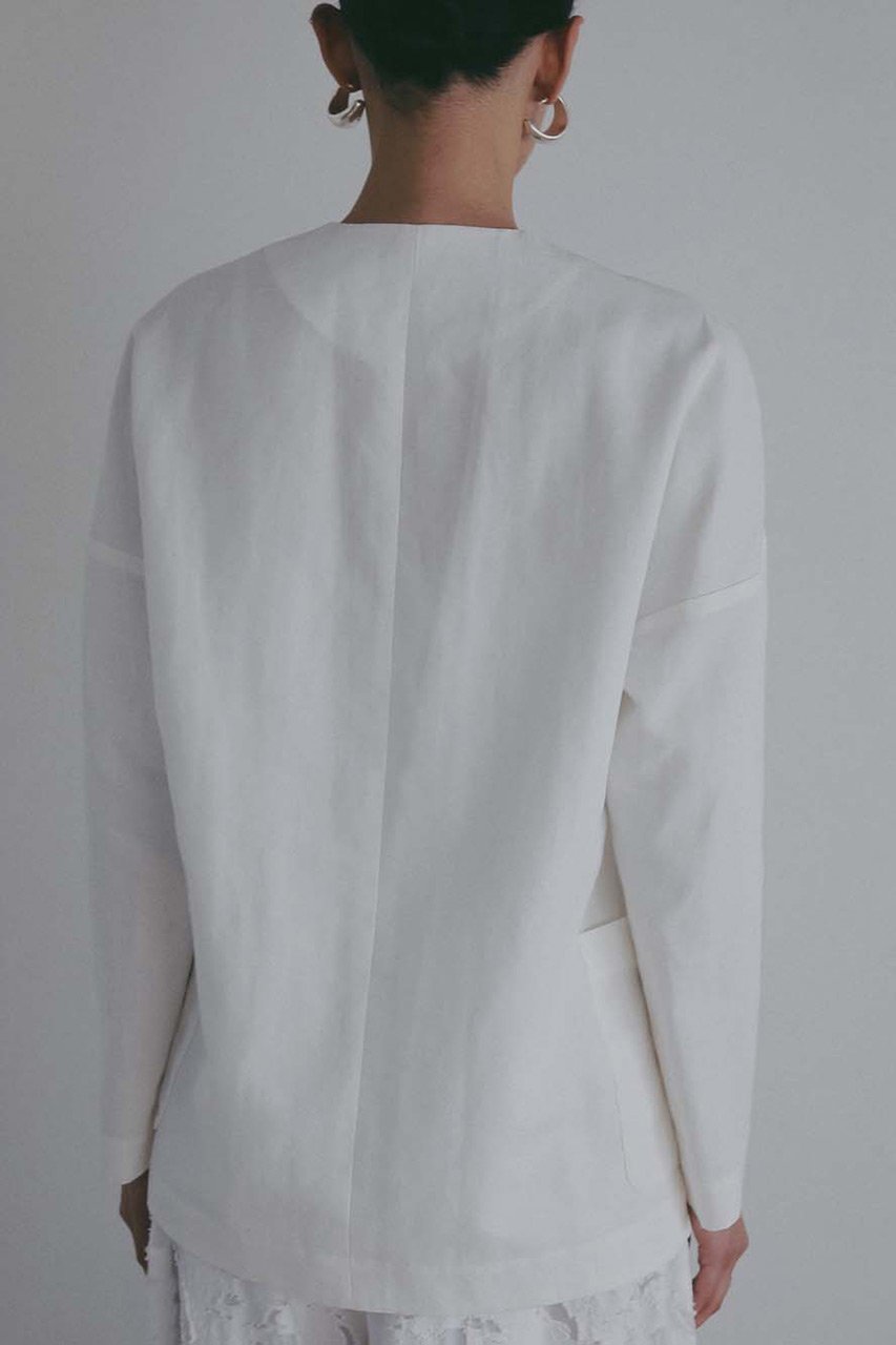 【ハー/HER.】の【4/2 12:00販売開始】Li/Cクルーネックジャケット 人気、トレンドファッション・服の通販 founy(ファニー) 　ファッション　Fashion　レディースファッション　Fashion for Women　アウター　Coat / Outerwear Collection　レディースジャケット・軽アウター　Jackets　おすすめ　Recommended / Our Picks　カーディガン　Cardigan, Knitwear　シンプル　Simple, Minimal　ジャケット　Jacket, Outerwear　リネン　Linen, Linen Fabric　エレガント 上品　Elegant　夏　Summer　新作・新入荷　New Arrivals / New In　羽織　Haori, Light Jacket　other-8|ID: prp329100004906166 ipo3291000000036731711