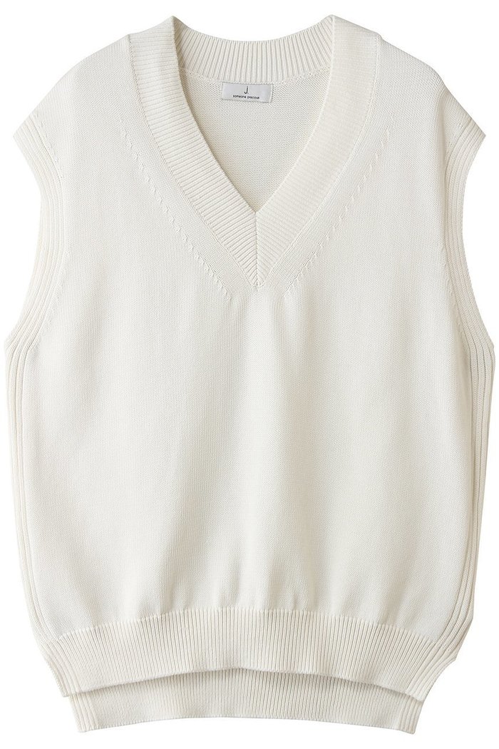 【ジェイドット/j.】のコットンニット Vネックベスト インテリア・キッズ・メンズ・レディースファッション・服の通販 founy(ファニー) https://founy.com/ ファッション Fashion レディースファッション Fashion for Women アウター Coat / Outerwear Collection レディースジャケット・軽アウター Jackets ジャケット Jacket, Outerwear スリット Slit, Slit Detail ベスト Vest, Waistcoat 新作・新入荷 New Arrivals / New In |ID: prp329100004906168 ipo3291000000036731722