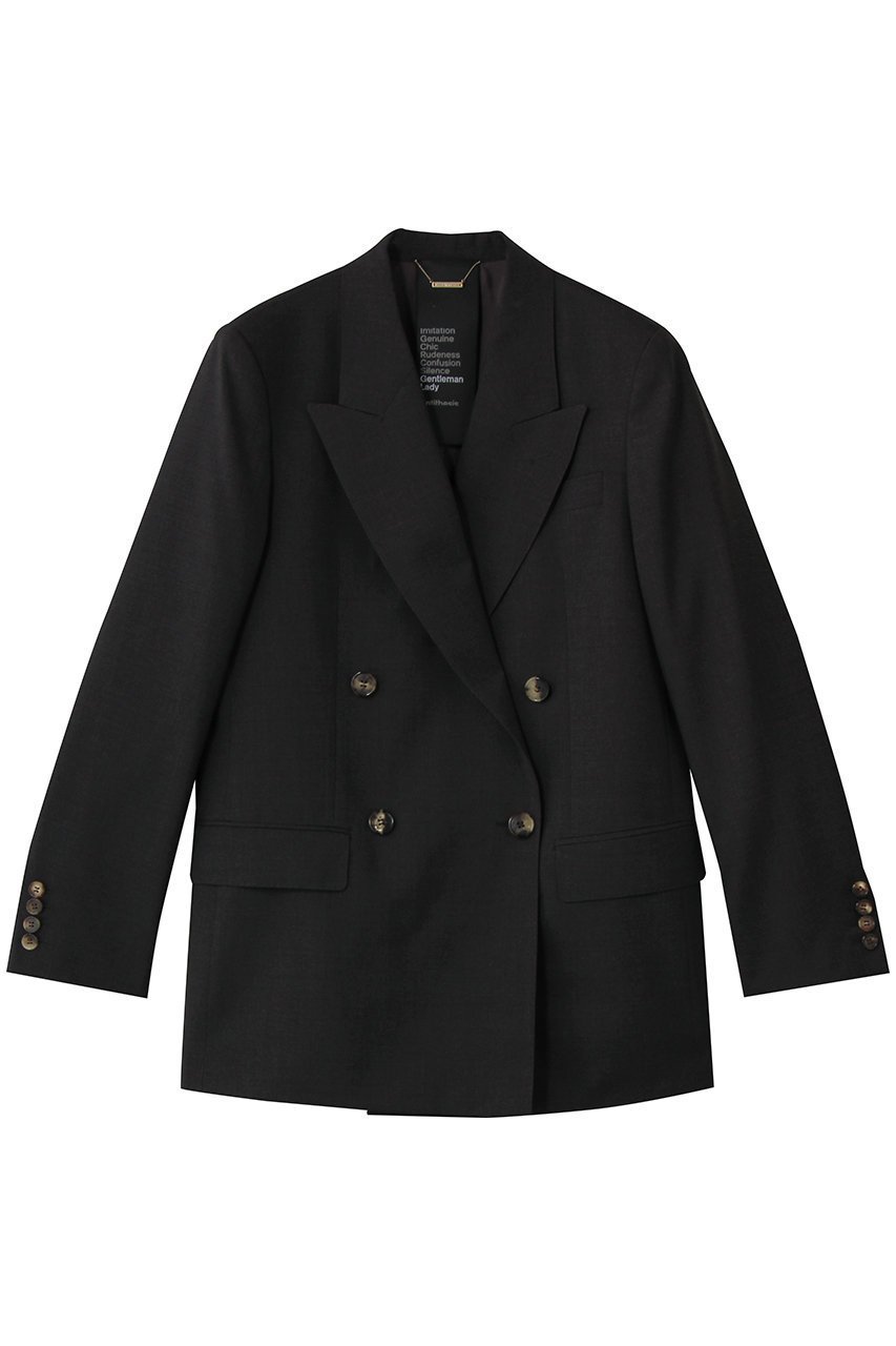 【カオス/Chaos】のGLゴーシュジャケット インテリア・キッズ・メンズ・レディースファッション・服の通販 founy(ファニー) ファッション Fashion レディースファッション Fashion for Women アウター Coat / Outerwear Collection レディースジャケット・軽アウター Jackets ジャケット Jacket, Outerwear スリーブ Sleeve, Long Sleeve / Short Sleeve ダブル Double, Double-Breasted マニッシュ Mannish, Boyish ロング Long, Long-Length 定番 Standard, Basic Item 新作・新入荷 New Arrivals / New In チャコール|ID: prp329100004906169 ipo3291000000036731730