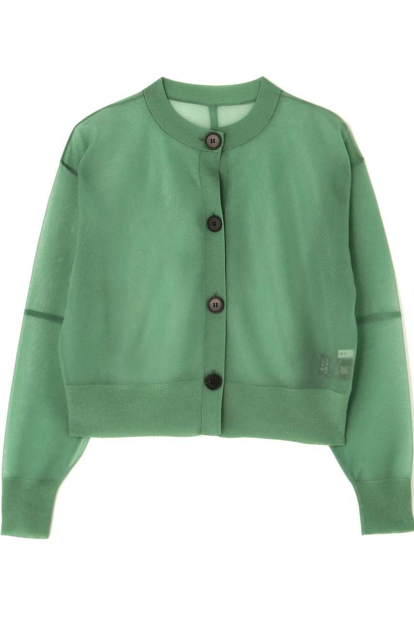 【アドーア/ADORE】のトランスペアレントニット インテリア・キッズ・メンズ・レディースファッション・服の通販 founy(ファニー) 　ファッション　Fashion　レディースファッション　Fashion for Women　トップス・カットソー　Cut & Sew Tops　ニット　Knit Tops & Sweaters　カジュアルプルオーバー・ニットトップス　Pullovers & Knit Tops / Casual Pullovers　カーディガン　Cardigan, Knitwear　シアー　Sheer, See-Through　スリット　Slit, Slit Detail　バランス　Balance, Style Balance　ルーズ　Loose, Oversized　エレガント 上品　Elegant　新作・新入荷　New Arrivals / New In　グリーン|ID: prp329100004906173 ipo3291000000036731762