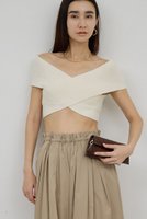 【ガリャルダガランテ/GALLARDAGALANTE】のクロスリブビスチェ 人気、トレンドファッション・服の通販 founy(ファニー) ファッション Fashion レディースファッション Fashion for Women トップス・カットソー Cut & Sew Tops ニット Knit Tops & Sweaters カジュアルプルオーバー・ニットトップス Pullovers & Knit Tops / Casual Pullovers ビスチェ Bustiers & Corset Tops / Layered Bustier Style カットソー Cut and Sewn Top コンパクト Compact, Small Size タンク Tank Top, Sleeveless Top 新作・新入荷 New Arrivals / New In |ID:prp329100004906174