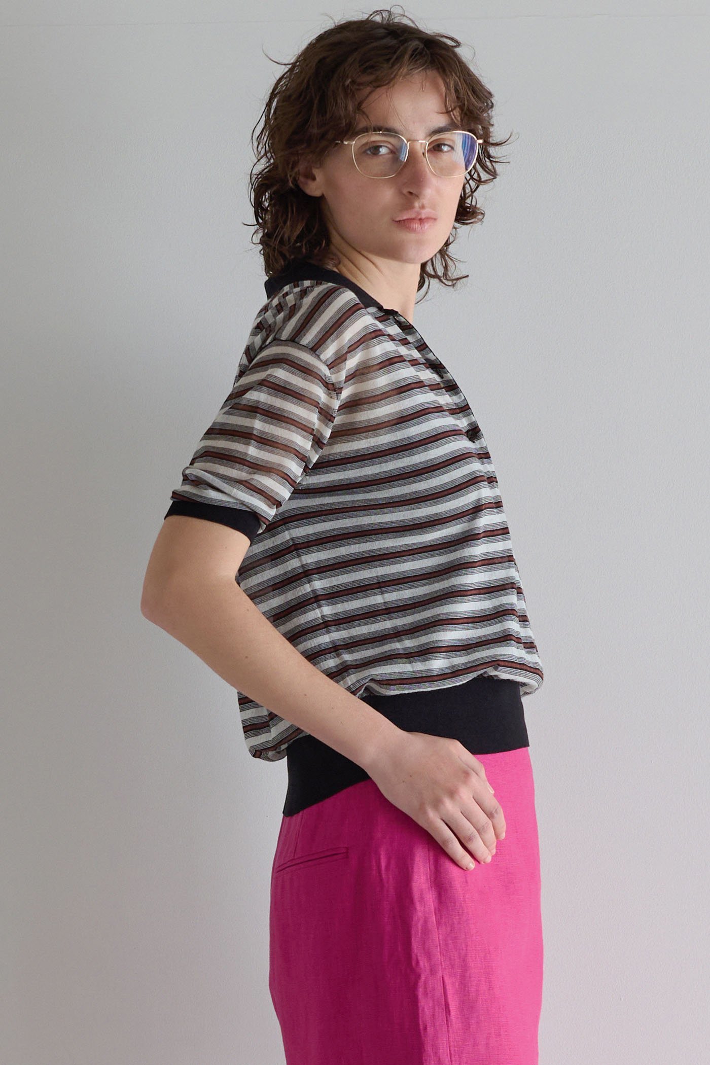 【マルティニーク/martinique】のシアーボーダーポロ 人気、トレンドファッション・服の通販 founy(ファニー) 　ファッション　Fashion　レディースファッション　Fashion for Women　トップス・カットソー　Cut & Sew Tops　ニット　Knit Tops & Sweaters　カジュアルプルオーバー・ニットトップス　Pullovers & Knit Tops / Casual Pullovers　おすすめ　Recommended / Our Picks　インナー　Innerwear　シアー　Sheer, See-Through　ボーダー　Border, Stripe　メンズ　Men's, Menswear　夏　Summer　新作・新入荷　New Arrivals / New In　春　Spring　other-2|ID: prp329100004906177 ipo3291000000036731795