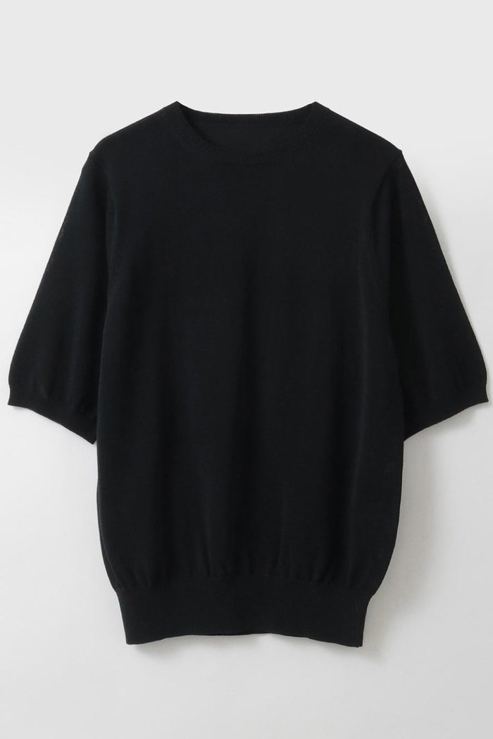 【ハー/HER.】のC/Nハーフスリーブニット インテリア・キッズ・メンズ・レディースファッション・服の通販 founy(ファウニー) https://founy.com/ ファッション Fashion レディースファッション Fashion for Women トップス・カットソー Cut & Sew Tops ニット Knit Tops & Sweaters カジュアルプルオーバー・ニットトップス Pullovers & Knit Tops / Casual Pullovers |ID: prp329100004906179 ipo3291000000036731804