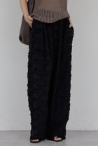 【ガリャルダガランテ/GALLARDAGALANTE】のリーフジャガードパンツ 人気、トレンドファッション・服の通販 founy(ファニー) ファッション Fashion レディースファッション Fashion for Women パンツ Pants & Trousers なめらか Smooth, Silky Texture シンプル Simple, Minimal ジャカード／ジャガード Jacquard, Woven Pattern リラックス Relax, Relaxed Fit リーフ Leaf, Botanical Leaf ワイド Wide, Wide Fit エレガント 上品 Elegant 夏 Summer 新作・新入荷 New Arrivals / New In 春 Spring S/S・春夏 SS, Spring/Summer, Warm Season thumbnail ブラック|ID: prp329100004906181 ipo3291000000036731825