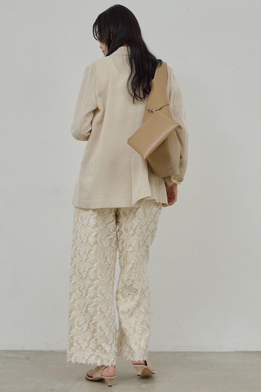 【ガリャルダガランテ/GALLARDAGALANTE】のリーフジャガードパンツ 人気、トレンドファッション・服の通販 founy(ファニー) 　ファッション　Fashion　レディースファッション　Fashion for Women　パンツ　Pants & Trousers　なめらか　Smooth, Silky Texture　シンプル　Simple, Minimal　ジャカード／ジャガード　Jacquard, Woven Pattern　リラックス　Relax, Relaxed Fit　リーフ　Leaf, Botanical Leaf　ワイド　Wide, Wide Fit　エレガント 上品　Elegant　夏　Summer　新作・新入荷　New Arrivals / New In　春　Spring　S/S・春夏　SS, Spring/Summer, Warm Season　other-5|ID: prp329100004906181 ipo3291000000036744952