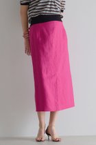 【マルティニーク/martinique】のリネンストレッチボートフロントスリットスカート(セットアップ可) ピンク|ID: prp329100004906205 ipo3291000000036732026