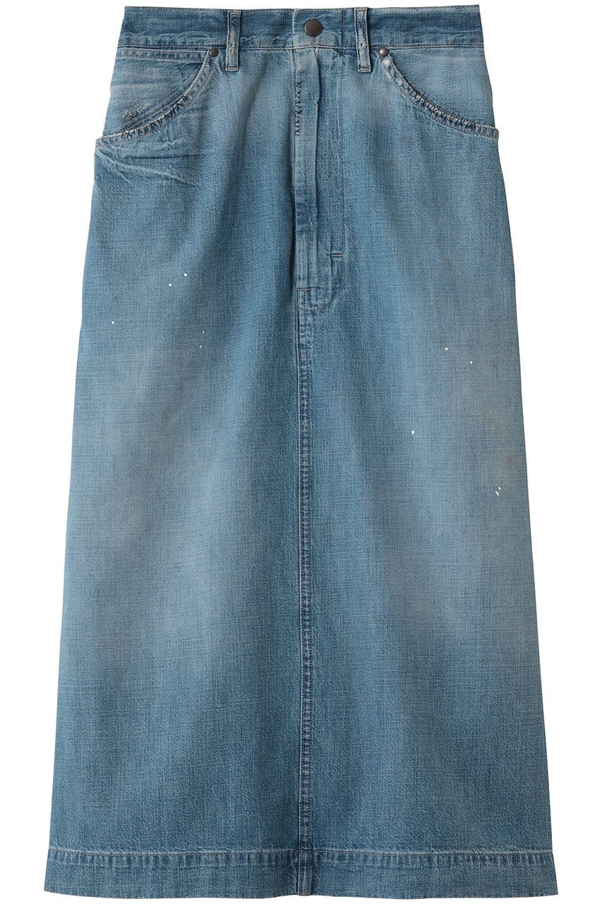 【メゾン マルジェラ/MAISON MARGIELA】のデニムスカート インテリア・キッズ・メンズ・レディースファッション・服の通販 founy(ファニー) 　ファッション　Fashion　レディースファッション　Fashion for Women　スカート　Skirts　デニムスカート・カジュアルスカート　Denim Skirts　ロングスカート　Long Skirts / Maxi & Midi Skirts　ダメージ　Distressed, Destroyed　デニム　Denim, Jeans Material　ロング　Long, Long-Length　ヴィンテージ　Vintage Style　新作・新入荷　New Arrivals / New In　ミディアムブルーヴィンテージ|ID: prp329100004906206 ipo3291000000036732036