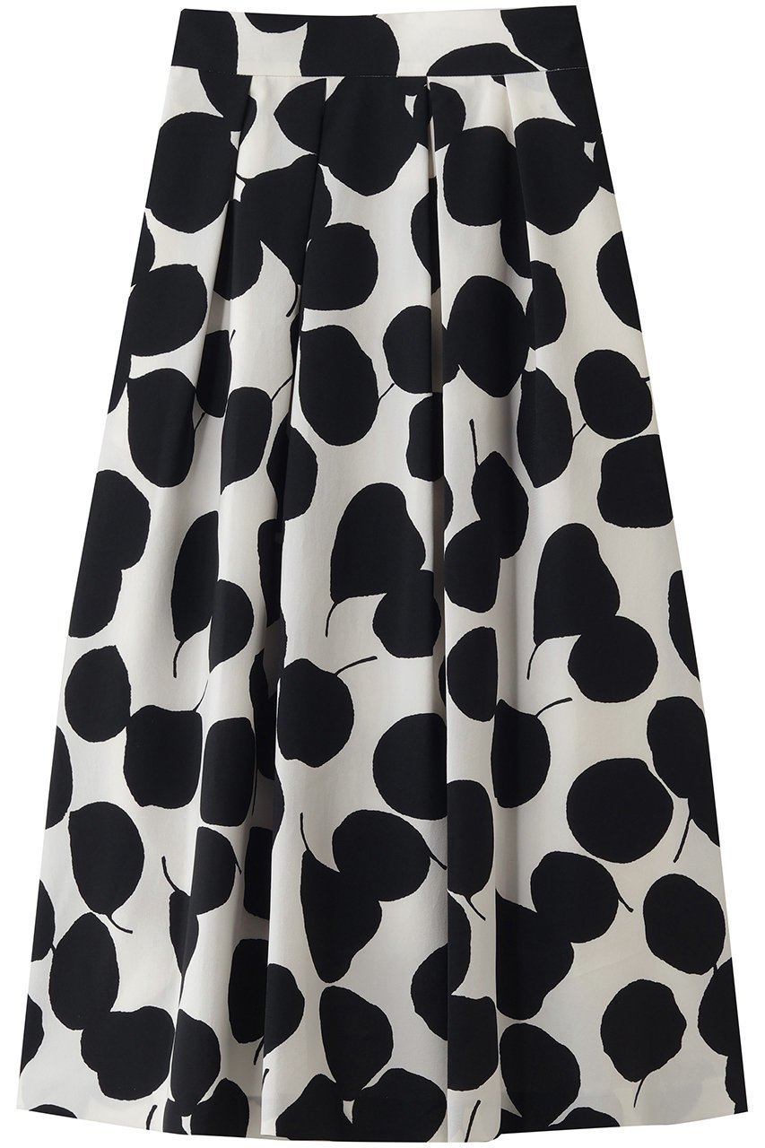 【ティアラ/Tiara】のリーフドットプリントスカート(セットアップ可) インテリア・キッズ・メンズ・レディースファッション・服の通販 founy(ファニー) 　ファッション　Fashion　レディースファッション　Fashion for Women　セットアップ　Matching Sets　スカート・ミニ/ミディ/マキシ　Skirts / Mini, Midi & Maxi Skirts　スカート　Skirts　ロングスカート　Long Skirts / Maxi & Midi Skirts　セットアップ　Set-Up, Coordinated Outfit　ダウン　Down, Puffer　ドット　Polka Dot, Dot Pattern　フォルム　Silhouette, Form　フレア　Flare, Flared　モチーフ　Motif, Design Theme　リーフ　Leaf, Botanical Leaf　ロング　Long, Long-Length　新作・新入荷　New Arrivals / New In　アイボリー|ID: prp329100004906207 ipo3291000000036732042