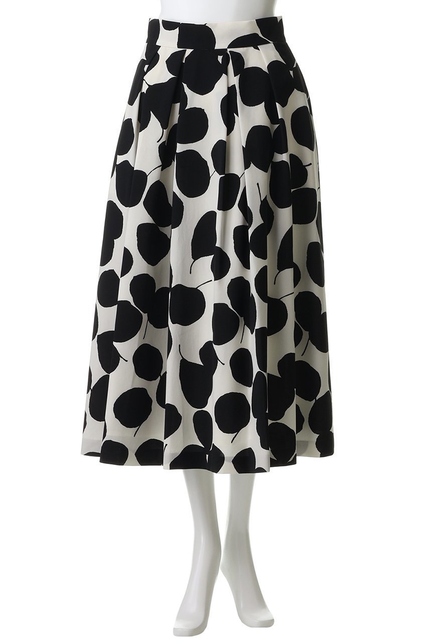 【ティアラ/Tiara】のリーフドットプリントスカート(セットアップ可) 人気、トレンドファッション・服の通販 founy(ファニー) 　ファッション　Fashion　レディースファッション　Fashion for Women　セットアップ　Matching Sets　スカート・ミニ/ミディ/マキシ　Skirts / Mini, Midi & Maxi Skirts　スカート　Skirts　ロングスカート　Long Skirts / Maxi & Midi Skirts　セットアップ　Set-Up, Coordinated Outfit　ダウン　Down, Puffer　ドット　Polka Dot, Dot Pattern　フォルム　Silhouette, Form　フレア　Flare, Flared　モチーフ　Motif, Design Theme　リーフ　Leaf, Botanical Leaf　ロング　Long, Long-Length　新作・新入荷　New Arrivals / New In　other-2|ID: prp329100004906207 ipo3291000000036732044