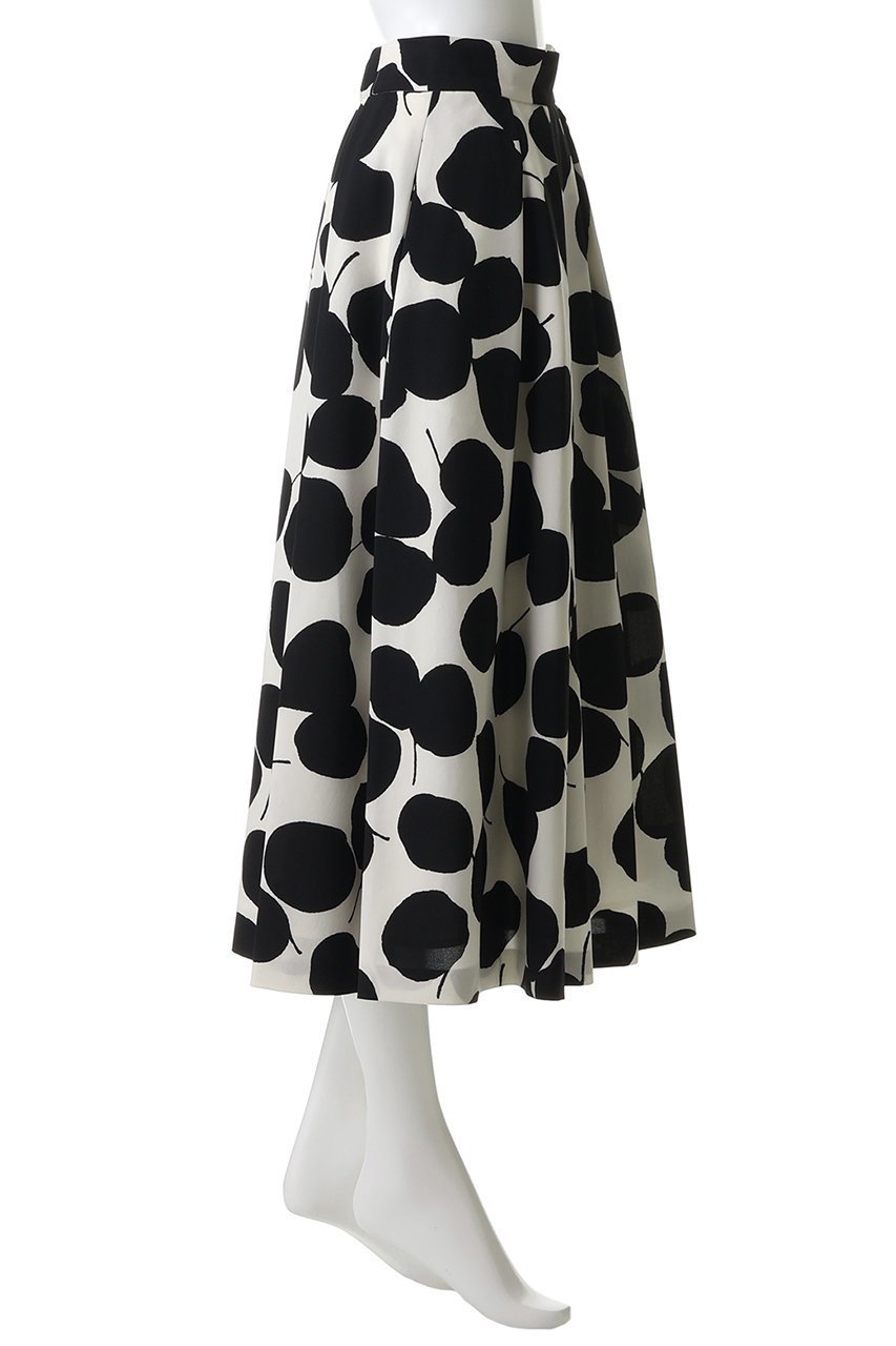【ティアラ/Tiara】のリーフドットプリントスカート(セットアップ可) 人気、トレンドファッション・服の通販 founy(ファニー) 　ファッション　Fashion　レディースファッション　Fashion for Women　セットアップ　Matching Sets　スカート・ミニ/ミディ/マキシ　Skirts / Mini, Midi & Maxi Skirts　スカート　Skirts　ロングスカート　Long Skirts / Maxi & Midi Skirts　セットアップ　Set-Up, Coordinated Outfit　ダウン　Down, Puffer　ドット　Polka Dot, Dot Pattern　フォルム　Silhouette, Form　フレア　Flare, Flared　モチーフ　Motif, Design Theme　リーフ　Leaf, Botanical Leaf　ロング　Long, Long-Length　新作・新入荷　New Arrivals / New In　other-3|ID: prp329100004906207 ipo3291000000036732045