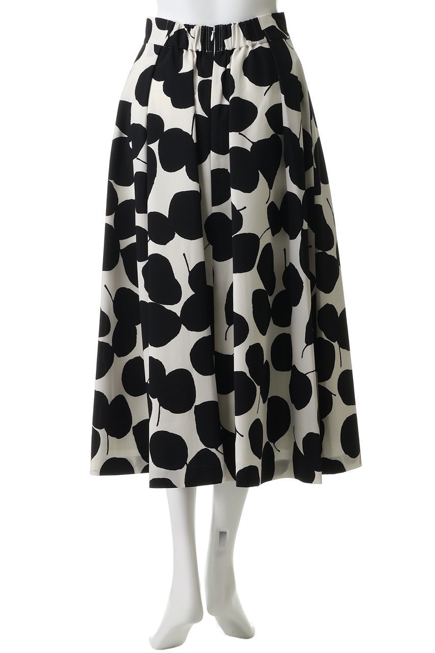 【ティアラ/Tiara】のリーフドットプリントスカート(セットアップ可) 人気、トレンドファッション・服の通販 founy(ファニー) 　ファッション　Fashion　レディースファッション　Fashion for Women　セットアップ　Matching Sets　スカート・ミニ/ミディ/マキシ　Skirts / Mini, Midi & Maxi Skirts　スカート　Skirts　ロングスカート　Long Skirts / Maxi & Midi Skirts　セットアップ　Set-Up, Coordinated Outfit　ダウン　Down, Puffer　ドット　Polka Dot, Dot Pattern　フォルム　Silhouette, Form　フレア　Flare, Flared　モチーフ　Motif, Design Theme　リーフ　Leaf, Botanical Leaf　ロング　Long, Long-Length　新作・新入荷　New Arrivals / New In　other-4|ID: prp329100004906207 ipo3291000000036732046