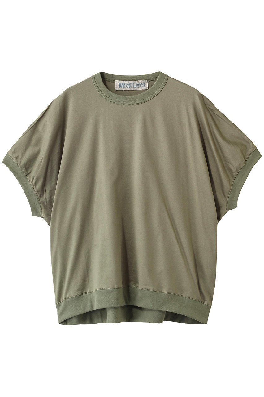 【ミディウミ/MidiUmi】のcocoon P/O プルオーバー インテリア・キッズ・メンズ・レディースファッション・服の通販 founy(ファニー) 　ファッション　Fashion　レディースファッション　Fashion for Women　トップス・カットソー　Cut & Sew Tops　シャツ・ブラウス・オフィスカジュアル　Elegant Blouses & Button-Ups　カジュアルプルオーバー・ニットトップス　Pullovers & Knit Tops / Casual Pullovers　おすすめ　Recommended / Our Picks　ショート　Short, Short Length　シンプル　Simple, Minimal　スポーティ　Sporty, Casual Athletic　スリーブ　Sleeve, Long Sleeve / Short Sleeve　半袖　Short Sleeve, Half Sleeve　khaki|ID: prp329100004906233 ipo3291000000036734641