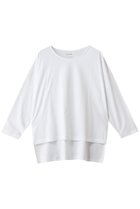 【スリー ドッツ/three dots】のパウダリーコットン 7分袖 ホワイト|ID: prp329100004906243 ipo3291000000036734719