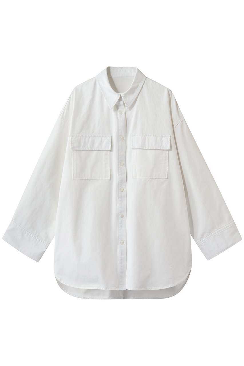 【ハー/HER.】のデニムシャツ インテリア・キッズ・メンズ・レディースファッション・服の通販 founy(ファニー) 　ファッション　Fashion　レディースファッション　Fashion for Women　トップス・カットソー　Cut & Sew Tops　シャツ・ブラウス・オフィスカジュアル　Elegant Blouses & Button-Ups　スリーブ　Sleeve, Long Sleeve / Short Sleeve　デニム　Denim, Jeans Material　ロング　Long, Long-Length　羽織　Haori, Light Jacket　オフホワイト|ID: prp329100004906244 ipo3291000000036734729