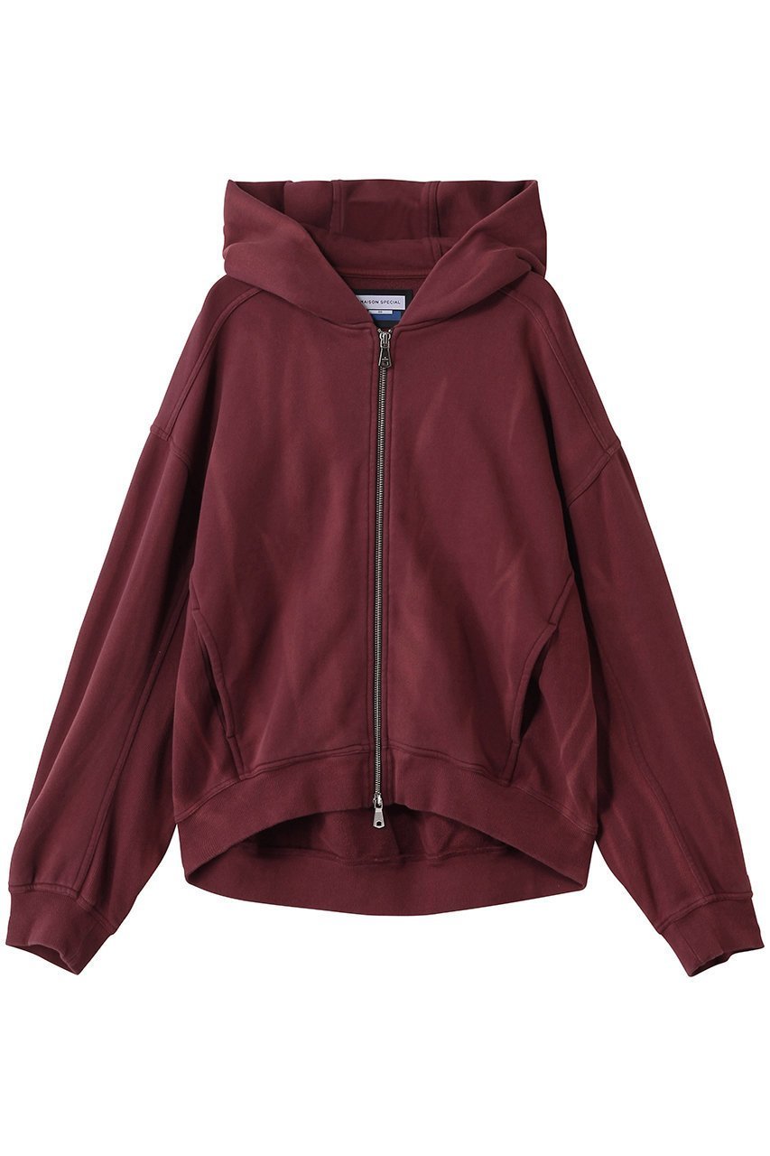 【メゾンスペシャル/MAISON SPECIAL】の【UNISEX】サンフェード 裏毛スウェット ZIPパーカー インテリア・キッズ・メンズ・レディースファッション・服の通販 founy(ファニー) 　ファッション　Fashion　レディースファッション　Fashion for Women　トップス・カットソー　Cut & Sew Tops　シャツ・ブラウス・オフィスカジュアル　Elegant Blouses & Button-Ups　レディースパーカー・カジュアルフーディー　Casual Hoodies & Sweatshirts　ロングTシャツ・Tシャツ　Longline T-Shirts & Tees　スウェット・クルーネックトップス　Sweatshirts & Crewnecks / Relaxed Fit Sweat Tops　カットソー・ベーシックTシャツ　Cut-and-Sewn Tops / Stretch Tees & Basics　ユニセックス　Unisex, Genderless　ジップ　Zip, Zipper　スウェット / スエット　Sweatshirt, Sweatwear　パーカー　Hoodie, Parka　ビンテージ　Vintage, Retro Style　BGD(バーガンディー)|ID: prp329100004906251 ipo3291000000036734792