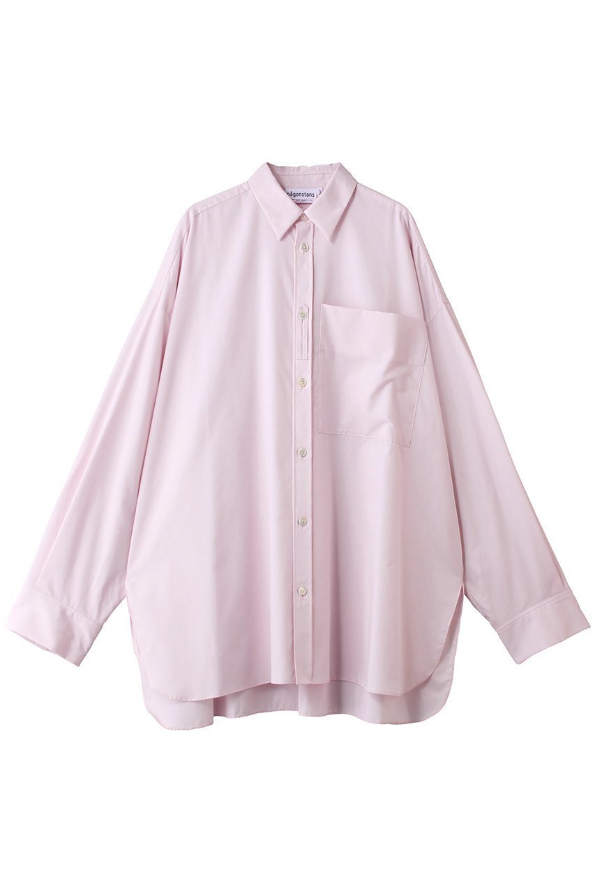 【ナゴンスタンス/nagonstans】のover basic shirt インテリア・キッズ・メンズ・レディースファッション・服の通販 founy(ファニー) 　ファッション　Fashion　レディースファッション　Fashion for Women　トップス・カットソー　Cut & Sew Tops　シャツ・ブラウス・オフィスカジュアル　Elegant Blouses & Button-Ups　サングラス　Sunglasses, Shades　スリーブ　Sleeve, Long Sleeve / Short Sleeve　ポケット　Pocket, Pocket Detail　ロング　Long, Long-Length　エレガント 上品　Elegant　Peach|ID: prp329100004906253 ipo3291000000036734820