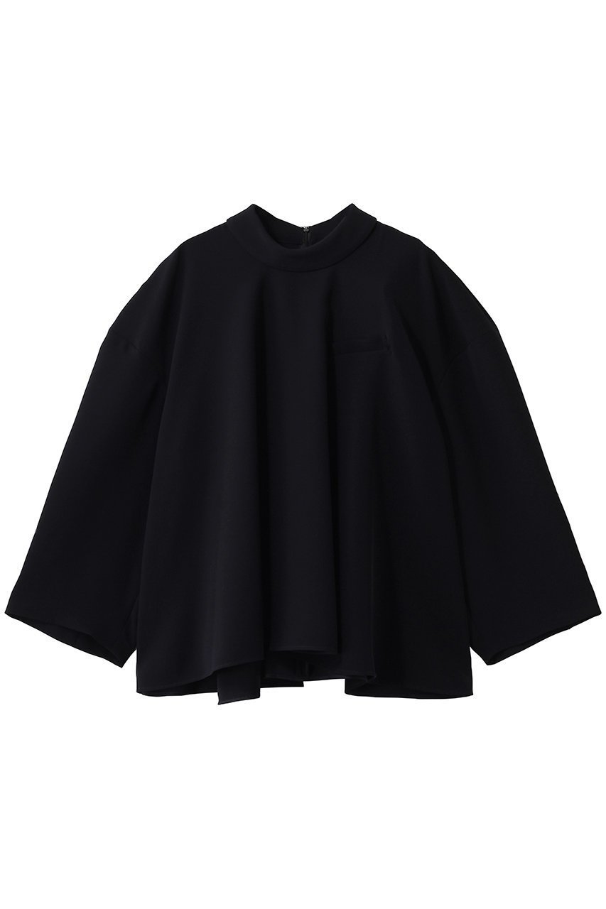 【エンフォルド/ENFOLD】のSOLID FLARE PULLOVER インテリア・キッズ・メンズ・レディースファッション・服の通販 founy(ファニー) 　ファッション　Fashion　レディースファッション　Fashion for Women　トップス・カットソー　Cut & Sew Tops　シャツ・ブラウス・オフィスカジュアル　Elegant Blouses & Button-Ups　カジュアルプルオーバー・ニットトップス　Pullovers & Knit Tops / Casual Pullovers　シンプル　Simple, Minimal　スリーブ　Sleeve, Long Sleeve / Short Sleeve　ハイネック　High Neck, Mock Neck　フレア　Flare, Flared　ロング　Long, Long-Length　ダークネイビー|ID: prp329100004906256 ipo3291000000036734842