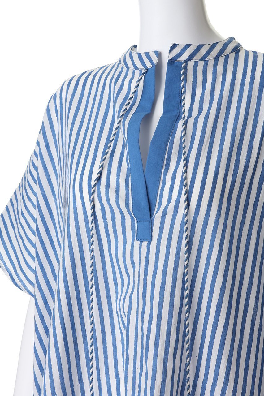 【クチュールドアダム/COUTURE D'ADAM】の【ELLE SHOP 限定】ブロックプリントカフタンドレス 人気、トレンドファッション・服の通販 founy(ファニー) 　ファッション　Fashion　レディースファッション　Fashion for Women　ワンピース　Dresses　フォーマル・パーティードレス・結婚式用ドレス　Elegant & Casual Dresses　チュニック　Tunic Tops & Dresses　インド　Indian Textile　サマー　Summer, Summer Style　チュニック　Tunic, Long Top　ドレス　Dress, One-Piece　ブロック　Block, Solid Block Pattern　プリント　Print, Printed Pattern　ロング　Long, Long-Length　人気　Popular, Best Seller　夏　Summer　other-5|ID: prp329100004906258 ipo3291000000036734859