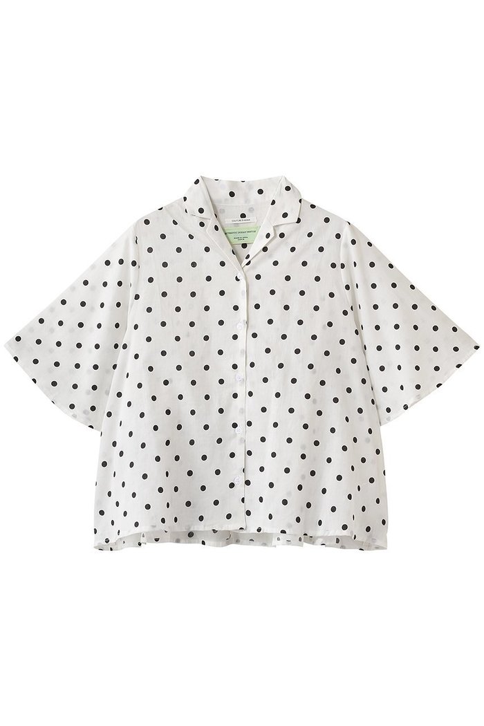 【クチュールドアダム/COUTURE D'ADAM】のポルカドットオープンカラーシャツ インテリア・キッズ・メンズ・レディースファッション・服の通販 founy(ファニー) https://founy.com/ ファッション Fashion レディースファッション Fashion for Women トップス・カットソー Cut & Sew Tops シャツ・ブラウス・オフィスカジュアル Elegant Blouses & Button-Ups インド Indian Textile インナー Innerwear クラシック Classic, Timeless Style ショート Short, Short Length ジャケット Jacket, Outerwear スリーブ Sleeve, Long Sleeve / Short Sleeve リラックス Relax, Relaxed Fit |ID: prp329100004906260 ipo3291000000036734869