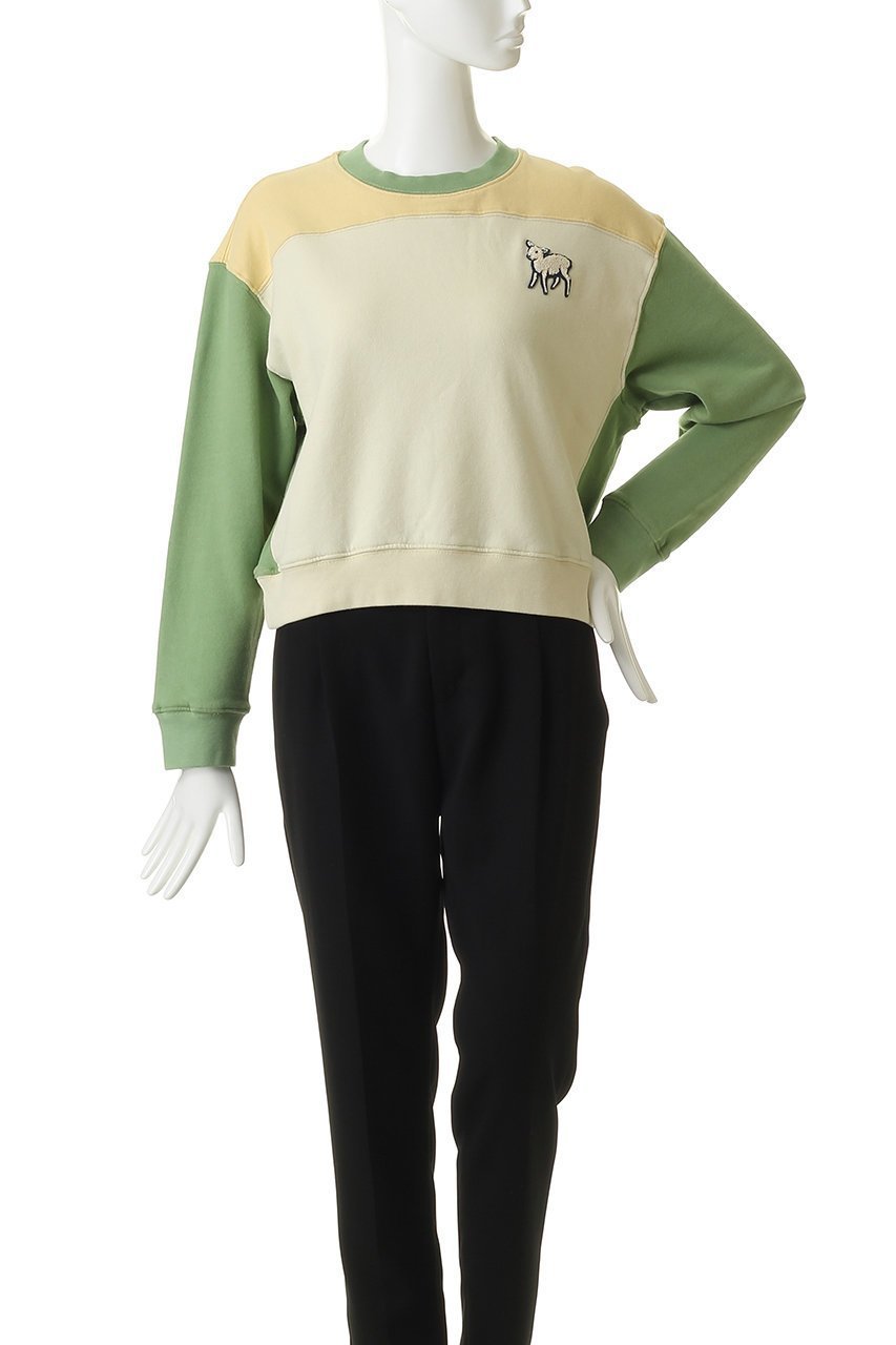 【マザー/MOTHER】のTHE HALF BASE ラムモチーフ スウェット トップス (RBA) 人気、トレンドファッション・服の通販 founy(ファニー) 　ファッション　Fashion　レディースファッション　Fashion for Women　トップス・カットソー　Cut & Sew Tops　シャツ・ブラウス・オフィスカジュアル　Elegant Blouses & Button-Ups　レディースパーカー・カジュアルフーディー　Casual Hoodies & Sweatshirts　ロングTシャツ・Tシャツ　Longline T-Shirts & Tees　スウェット・クルーネックトップス　Sweatshirts & Crewnecks / Relaxed Fit Sweat Tops　カットソー・ベーシックTシャツ　Cut-and-Sewn Tops / Stretch Tees & Basics　クロップド　Cropped, Short Length　スウェット / スエット　Sweatshirt, Sweatwear　フロント　Front, Front Design　モチーフ　Motif, Design Theme　レトロ　Retro, Vintage Style　再入荷　Restock / Back in Stock　other-2|ID: prp329100004906264 ipo3291000000036734907