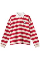 【マザー/MOTHER】のTHE BOXY MATCH ラムモチーフ ボーダー ポロカラートップス (GOR) レッド|ID: prp329100004906265 ipo3291000000036734913