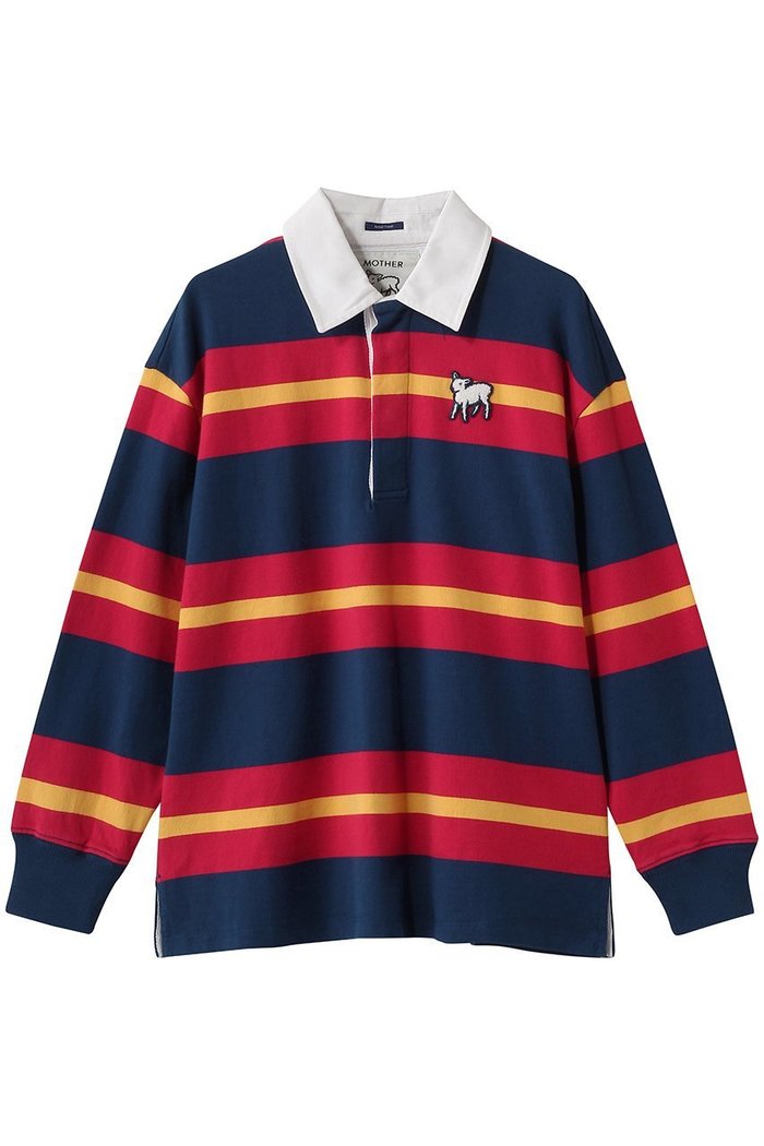 【マザー/MOTHER】のTHE LS HUDDLE ラムモチーフ ラガーシャツ (GOB) インテリア・キッズ・メンズ・レディースファッション・服の通販 founy(ファニー) https://founy.com/ ファッション Fashion レディースファッション Fashion for Women トップス・カットソー Cut & Sew Tops シャツ・ブラウス・オフィスカジュアル Elegant Blouses & Button-Ups ポロシャツ・きれいめカジュアル Smart-Casual Polo Tops おすすめ Recommended / Our Picks ショルダー Shoulder, Shoulder Strap ストライプ Stripe, Striped Pattern スポーティ Sporty, Casual Athletic デニム Denim, Jeans Material トレンド Trend, Trending Now ドロップ Drop Shoulder, Dropped Style パッチ Patch, Appliqué ボックス Boxy, Box Shape ポロシャツ Polo Shirt, Collared Tee モチーフ Motif, Design Theme リラックス Relax, Relaxed Fit レース Lace, Lace Fabric 今季 This Season, Current Season |ID: prp329100004906267 ipo3291000000036734928