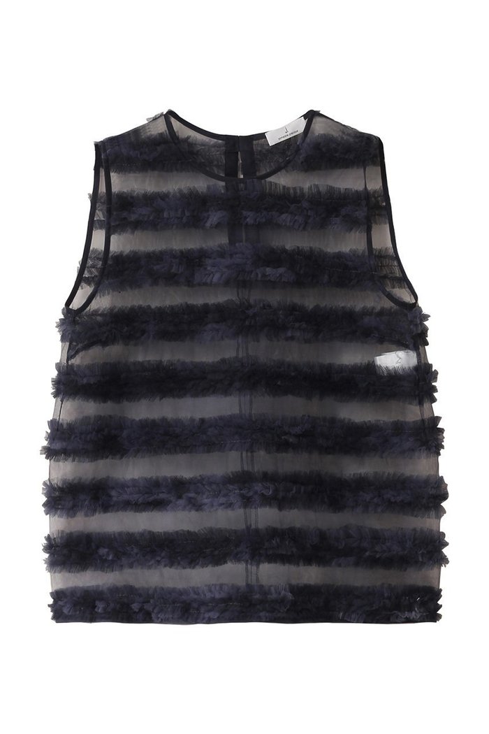 【ジェイドット/j.】のチュールジャカードスリーブレスブラウス インテリア・キッズ・メンズ・レディースファッション・服の通販 founy(ファニー) https://founy.com/ ファッション Fashion レディースファッション Fashion for Women トップス・カットソー Cut & Sew Tops キャミソール&ノースリーブ Camisoles & Sleeveless Tops シャツ・ブラウス・オフィスカジュアル Elegant Blouses & Button-Ups おすすめ Recommended / Our Picks シンプル Simple, Minimal ジャカード／ジャガード Jacquard, Woven Pattern ジャケット Jacket, Outerwear スラックス Slacks, Dress Pants チュール Tulip, Tulip Motif デニム Denim, Jeans Material ノースリーブ Sleeveless, No-Sleeve |ID: prp329100004906277 ipo3291000000036735010