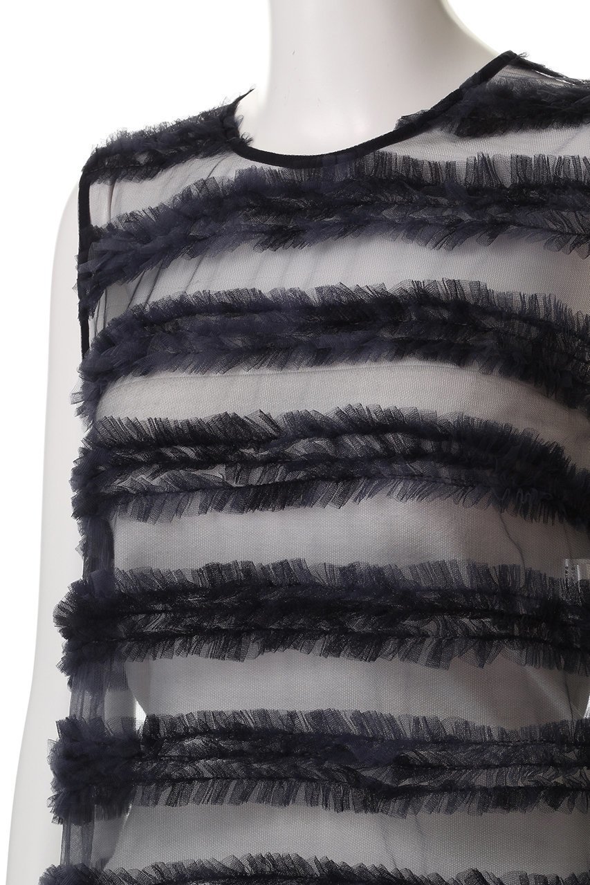 【ジェイドット/j.】のチュールジャカードスリーブレスブラウス 人気、トレンドファッション・服の通販 founy(ファニー) 　ファッション　Fashion　レディースファッション　Fashion for Women　トップス・カットソー　Cut & Sew Tops　キャミソール&ノースリーブ　Camisoles & Sleeveless Tops　シャツ・ブラウス・オフィスカジュアル　Elegant Blouses & Button-Ups　おすすめ　Recommended / Our Picks　シンプル　Simple, Minimal　ジャカード／ジャガード　Jacquard, Woven Pattern　ジャケット　Jacket, Outerwear　スラックス　Slacks, Dress Pants　チュール　Tulip, Tulip Motif　デニム　Denim, Jeans Material　ノースリーブ　Sleeveless, No-Sleeve　other-5|ID: prp329100004906277 ipo3291000000036735015