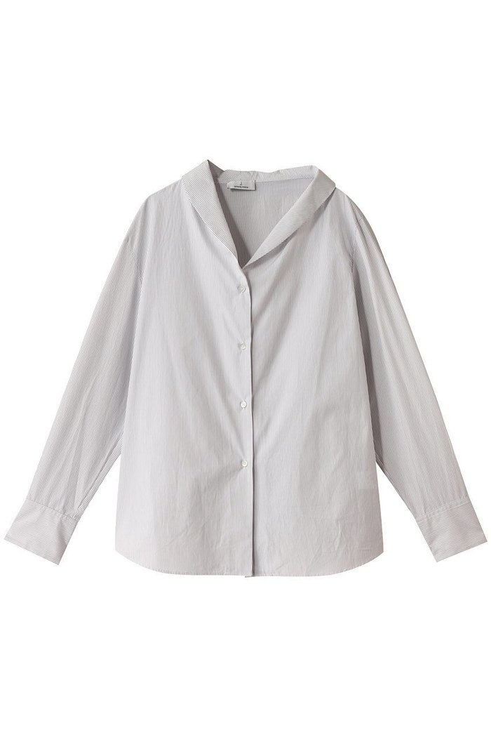 【ジェイドット/j.】のスーピマコットンストライプアシメブラウス インテリア・キッズ・メンズ・レディースファッション・服の通販 founy(ファニー) https://founy.com/ ファッション Fashion レディースファッション Fashion for Women トップス・カットソー Cut & Sew Tops シャツ・ブラウス・オフィスカジュアル Elegant Blouses & Button-Ups アシンメトリー Asymmetrical Style カッティング Cutting Detail スリーブ Sleeve, Long Sleeve / Short Sleeve ロング Long, Long-Length |ID: prp329100004906278 ipo3291000000036735019