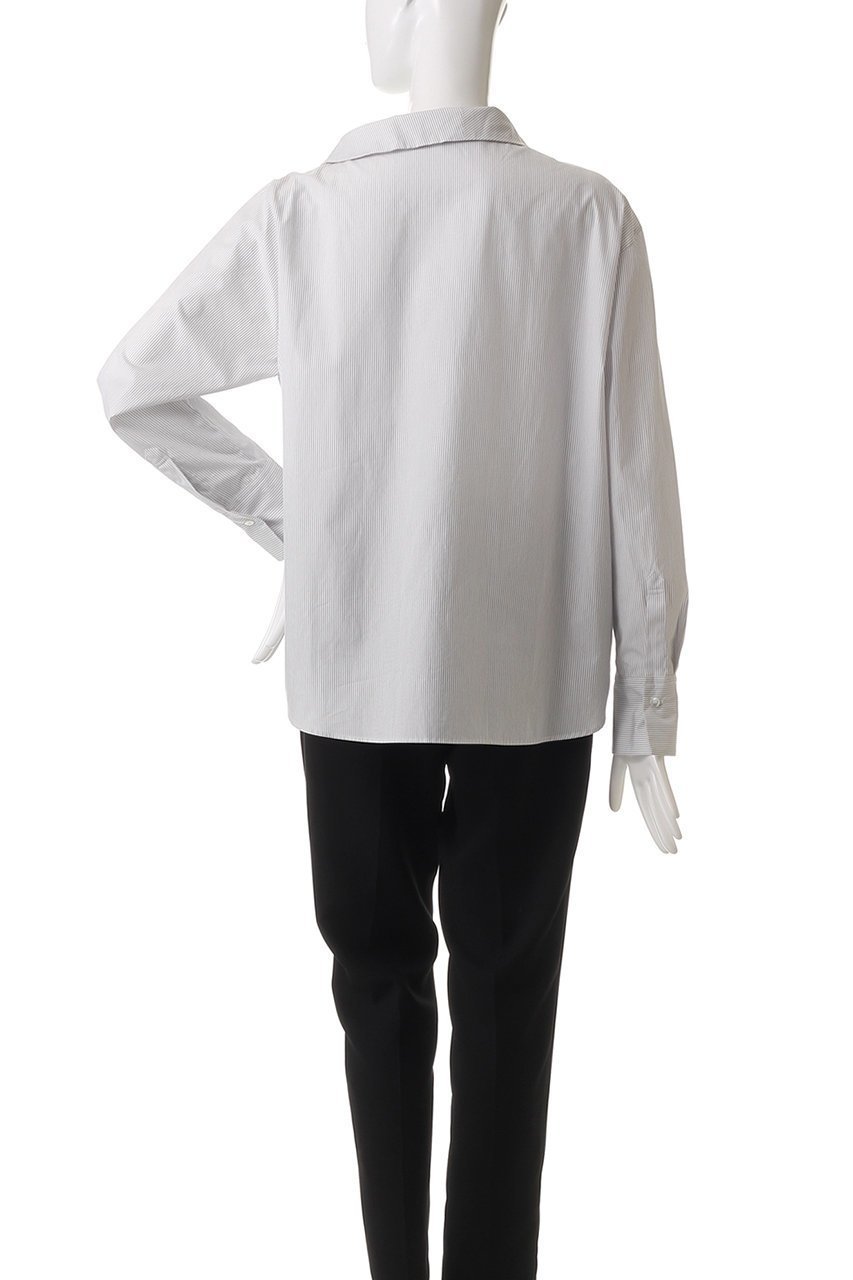 【ジェイドット/j.】のスーピマコットンストライプアシメブラウス 人気、トレンドファッション・服の通販 founy(ファニー) 　ファッション　Fashion　レディースファッション　Fashion for Women　トップス・カットソー　Cut & Sew Tops　シャツ・ブラウス・オフィスカジュアル　Elegant Blouses & Button-Ups　アシンメトリー　Asymmetrical Style　カッティング　Cutting Detail　スリーブ　Sleeve, Long Sleeve / Short Sleeve　ロング　Long, Long-Length　other-4|ID: prp329100004906278 ipo3291000000036735023