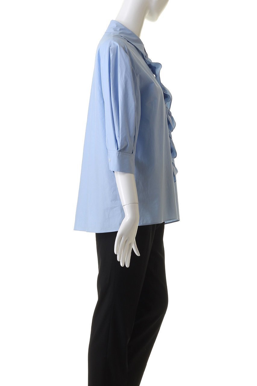 【ジェイドット/j.】の細番手コットン2WAYフリルブラウス 人気、トレンドファッション・服の通販 founy(ファニー) 　ファッション　Fashion　レディースファッション　Fashion for Women　トップス・カットソー　Cut & Sew Tops　シャツ・ブラウス・オフィスカジュアル　Elegant Blouses & Button-Ups　シンプル　Simple, Minimal　スリーブ　Sleeve, Long Sleeve / Short Sleeve　フリル　Frill, Ruffle　ブロード　Broadcloth, Fine Cotton　ロング　Long, Long-Length　エレガント 上品　Elegant　other-3|ID: prp329100004906279 ipo3291000000036735032