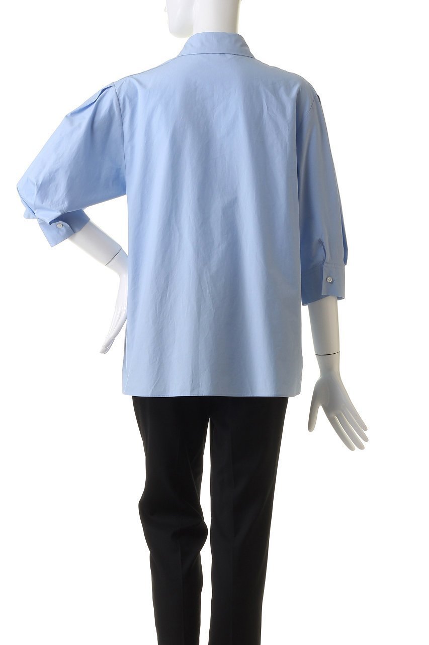 【ジェイドット/j.】の細番手コットン2WAYフリルブラウス 人気、トレンドファッション・服の通販 founy(ファニー) 　ファッション　Fashion　レディースファッション　Fashion for Women　トップス・カットソー　Cut & Sew Tops　シャツ・ブラウス・オフィスカジュアル　Elegant Blouses & Button-Ups　シンプル　Simple, Minimal　スリーブ　Sleeve, Long Sleeve / Short Sleeve　フリル　Frill, Ruffle　ブロード　Broadcloth, Fine Cotton　ロング　Long, Long-Length　エレガント 上品　Elegant　other-4|ID: prp329100004906279 ipo3291000000036735033