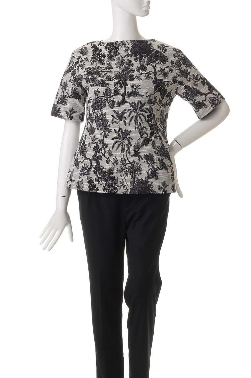 【ジェイドット/j.】のイタリアンジャカードフォルムチュニック 人気、トレンドファッション・服の通販 founy(ファニー) 　ファッション　Fashion　レディースファッション　Fashion for Women　ワンピース　Dresses　チュニック　Tunic Tops & Dresses　イタリア　Italy　エレガント 上品　Elegant　シンプル　Simple, Minimal　ジャカード／ジャガード　Jacquard, Woven Pattern　チュニック　Tunic, Long Top　フォルム　Silhouette, Form　ボタニカル　Botanical, Floral Pattern　other-2|ID: prp329100004906283 ipo3291000000036735070