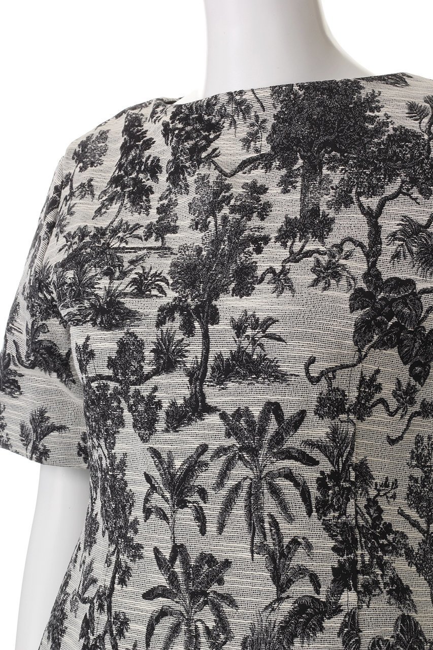 【ジェイドット/j.】のイタリアンジャカードフォルムチュニック 人気、トレンドファッション・服の通販 founy(ファニー) 　ファッション　Fashion　レディースファッション　Fashion for Women　ワンピース　Dresses　チュニック　Tunic Tops & Dresses　イタリア　Italy　エレガント 上品　Elegant　シンプル　Simple, Minimal　ジャカード／ジャガード　Jacquard, Woven Pattern　チュニック　Tunic, Long Top　フォルム　Silhouette, Form　ボタニカル　Botanical, Floral Pattern　other-5|ID: prp329100004906283 ipo3291000000036735073