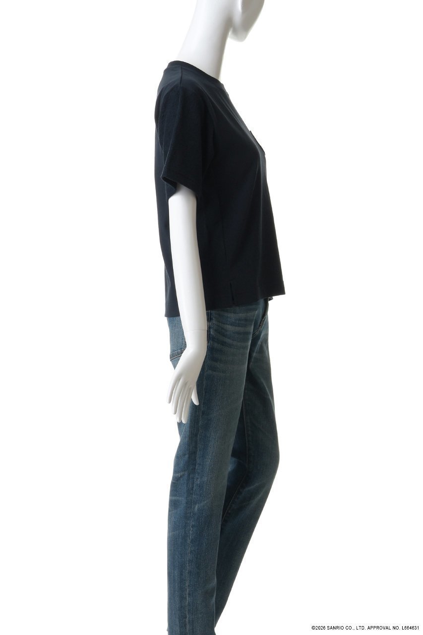 【ミュベール/MUVEIL】のサンリオキャラクターズコラボ ハローキティ Tシャツ 人気、トレンドファッション・服の通販 founy(ファニー) 　ファッション　Fashion　レディースファッション　Fashion for Women　トップス・カットソー　Cut & Sew Tops　シャツ・ブラウス・オフィスカジュアル　Elegant Blouses & Button-Ups　ロングTシャツ・Tシャツ　Longline T-Shirts & Tees　カットソー・ベーシックTシャツ　Cut-and-Sewn Tops / Stretch Tees & Basics　ショート　Short, Short Length　スパンコール　Sequins, Sequin Embellishment　スリーブ　Sleeve, Long Sleeve / Short Sleeve　フェルト　Felt, Felt Fabric　ポケット　Pocket, Pocket Detail　リボン　Ribbon, Bow　ワンポイント　One Point, Statement Accent　再入荷　Restock / Back in Stock　other-3|ID: prp329100004906302 ipo3291000000036735213