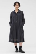【マーガレットハウエル/MARGARET HOWELL】のSHEER COTTON VOILE DRESS 人気、トレンドファッション・服の通販 founy(ファニー) ファッション Fashion レディースファッション Fashion for Women ワンピース Dresses フォーマル・パーティードレス・結婚式用ドレス Elegant & Casual Dresses チュニック Tunic Tops & Dresses カフス Cuff Design チュニック Tunic, Long Top ドレス Dress, One-Piece フェミニン Feminine, Girly ロング Long, Long-Length エレガント 上品 Elegant 夏 Summer thumbnail グレー|ID: prp329100004906313 ipo3291000000036735371