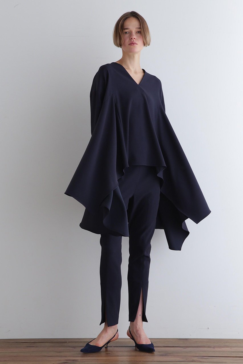 【ル フィル/LE PHIL】の2WAYツイルイレギュラーヘムブラウス 人気、トレンドファッション・服の通販 founy(ファニー) 　ファッション　Fashion　レディースファッション　Fashion for Women　トップス・カットソー　Cut & Sew Tops　シャツ・ブラウス・オフィスカジュアル　Elegant Blouses & Button-Ups　おすすめ　Recommended / Our Picks　イレギュラーヘム　Irregular Hem　コンパクト　Compact, Small Size　ストレッチ　Stretch, Stretchy Fabric　スリーブ　Sleeve, Long Sleeve / Short Sleeve　ツイル　Twist, Twisted Detail　ドレープ　Drape, Draping Fabric　ビッグ　Big, Oversized　ミックス　Mix, Mixed Style　ロング　Long, Long-Length　定番　Standard, Basic Item　ビジネス 仕事 通勤　Business / Work / Commuting　other-3|ID: prp329100004906339 ipo3291000000036735585