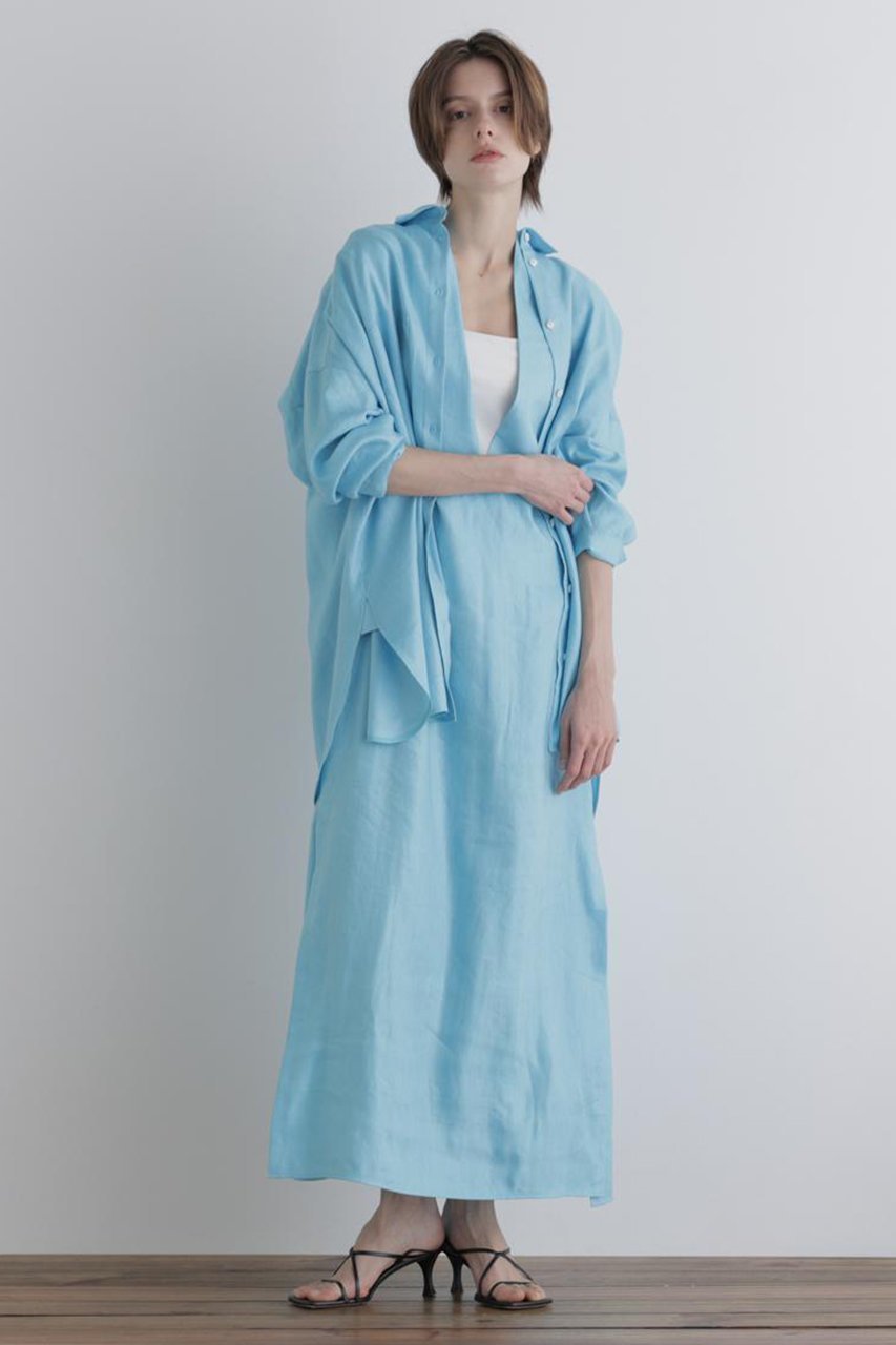 【ル フィル/LE PHIL】のキュプラリネンブラウス 人気、トレンドファッション・服の通販 founy(ファニー) 　ファッション　Fashion　レディースファッション　Fashion for Women　トップス・カットソー　Cut & Sew Tops　シャツ・ブラウス・オフィスカジュアル　Elegant Blouses & Button-Ups　キュプラ　Cupro, Eco Fabric　シンプル　Simple, Minimal　スタンダード　Standard, Basic　スリーブ　Sleeve, Long Sleeve / Short Sleeve　ネップ　Nepp, Slub Yarn　フロント　Front, Front Design　ポケット　Pocket, Pocket Detail　ヨーク　Yoke, Yoke Design　ロング　Long, Long-Length　エレガント 上品　Elegant　other-3|ID: prp329100004906346 ipo3291000000036735653