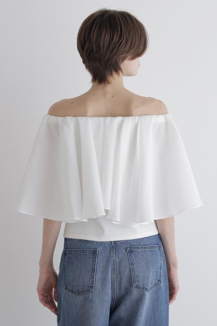 【ル フィル/LE PHIL】のJQコンビカップインブラウス 人気、トレンドファッション・服の通販 founy(ファニー) 　ファッション　Fashion　レディースファッション　Fashion for Women　トップス・カットソー　Cut & Sew Tops　シャツ・ブラウス・オフィスカジュアル　Elegant Blouses & Button-Ups　おすすめ　Recommended / Our Picks　ショート　Short, Short Length　ジャカード／ジャガード　Jacquard, Woven Pattern　スタンダード　Standard, Basic　ストレッチ　Stretch, Stretchy Fabric　スリーブ　Sleeve, Long Sleeve / Short Sleeve　フィット　Fit, Slim Fit　フレア　Flare, Flared　エレガント 上品　Elegant　夏　Summer　旅行　Travel　other-5|ID: prp329100004906347 ipo3291000000036735665