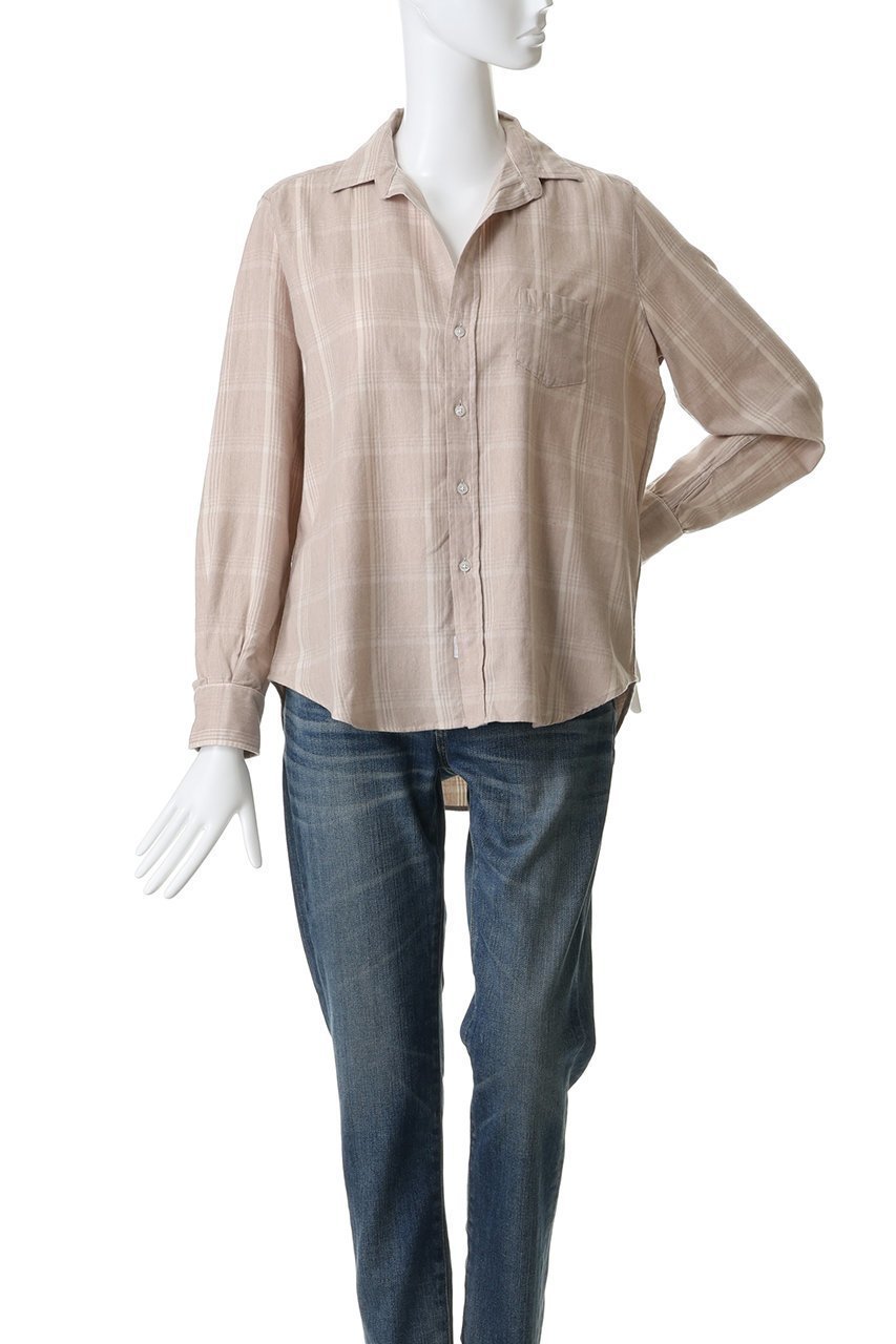 【フランク&アイリーン/Frank&Eileen】のEILEEN イタリアンコットン ナチュラルチェック シャツ 人気、トレンドファッション・服の通販 founy(ファニー) 　ファッション　Fashion　レディースファッション　Fashion for Women　トップス・カットソー　Cut & Sew Tops　シャツ・ブラウス・オフィスカジュアル　Elegant Blouses & Button-Ups　スリーブ　Sleeve, Long Sleeve / Short Sleeve　チェック　Check, Plaid, Tartan　ボトム　Bottoms, Lower Wear　ロング　Long, Long-Length　other-2|ID: prp329100004906368 ipo3291000000036735838