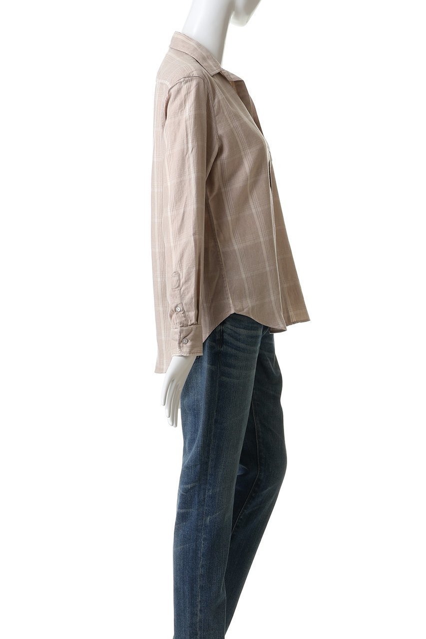 【フランク&アイリーン/Frank&Eileen】のEILEEN イタリアンコットン ナチュラルチェック シャツ 人気、トレンドファッション・服の通販 founy(ファニー) 　ファッション　Fashion　レディースファッション　Fashion for Women　トップス・カットソー　Cut & Sew Tops　シャツ・ブラウス・オフィスカジュアル　Elegant Blouses & Button-Ups　スリーブ　Sleeve, Long Sleeve / Short Sleeve　チェック　Check, Plaid, Tartan　ボトム　Bottoms, Lower Wear　ロング　Long, Long-Length　other-3|ID: prp329100004906368 ipo3291000000036735839