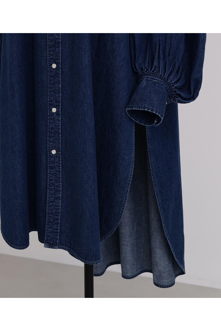 【ヒューエルミュージアム/hueLe Museum】の【STUMBLY】Denim Long Volume Sleeve SH 人気、トレンドファッション・服の通販 founy(ファニー) 　ファッション　Fashion　レディースファッション　Fashion for Women　トップス・カットソー　Cut & Sew Tops　シャツ・ブラウス・オフィスカジュアル　Elegant Blouses & Button-Ups　ボリューム袖・フリルスリーブブラウス　Voluminous & Ruffle Sleeves / Puffy Sleeve Tops　ウエスタン　Western Style　クラシカル　Classical, Vintage-Inspired　クラシック　Classic, Timeless Style　スリーブ　Sleeve, Long Sleeve / Short Sleeve　デニム　Denim, Jeans Material　ロング　Long, Long-Length　other-6|ID: prp329100004906378 ipo3291000000036735927