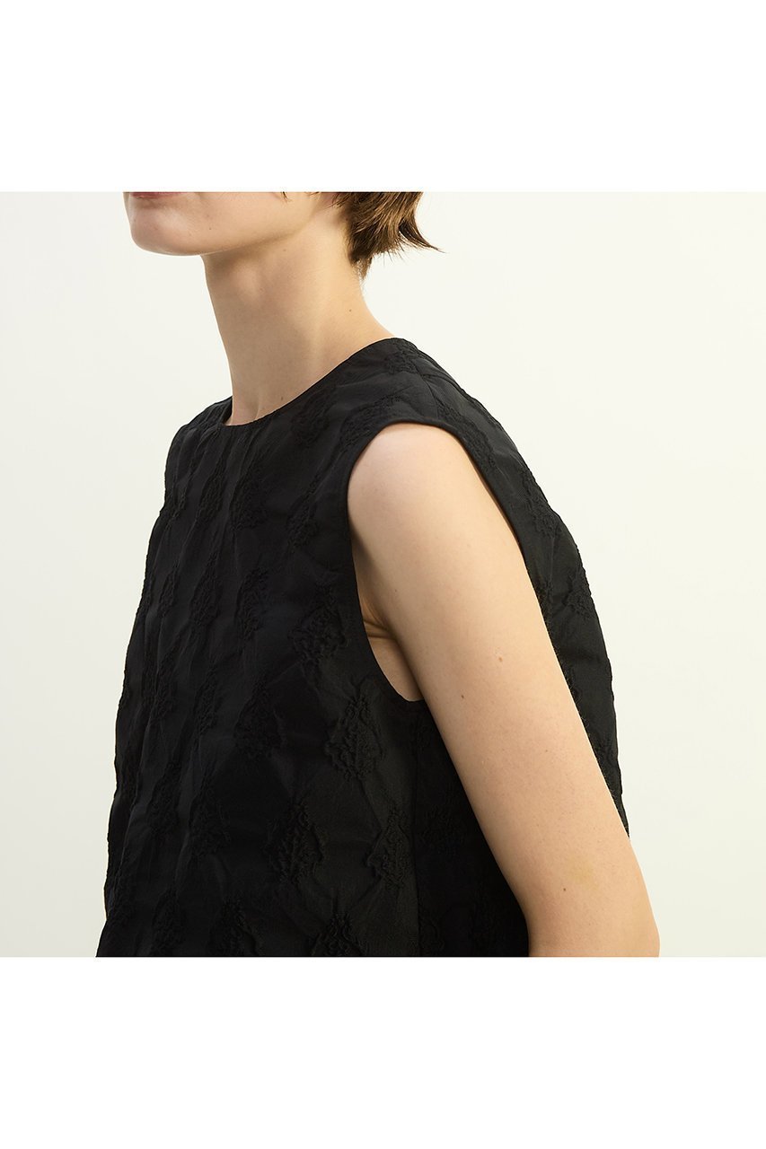 【プレインピープル/PLAIN PEOPLE】のオーナメントJQノースリーブブラウス 人気、トレンドファッション・服の通販 founy(ファニー) 　ファッション　Fashion　レディースファッション　Fashion for Women　トップス・カットソー　Cut & Sew Tops　キャミソール&ノースリーブ　Camisoles & Sleeveless Tops　シャツ・ブラウス・オフィスカジュアル　Elegant Blouses & Button-Ups　おすすめ　Recommended / Our Picks　コンパクト　Compact, Small Size　ジャカード／ジャガード　Jacquard, Woven Pattern　セットアップ　Set-Up, Coordinated Outfit　セレモニー　Ceremony　ノースリーブ　Sleeveless, No-Sleeve　バランス　Balance, Style Balance　エレガント 上品　Elegant　other-6|ID: prp329100004906380 ipo3291000000036735945