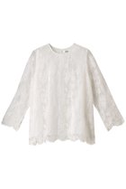 【ビリティス ディセッタン/Bilitis dix-sept ans】のリバーレースブラウス 人気、トレンドファッション・服の通販 founy(ファニー) ファッション Fashion レディースファッション Fashion for Women トップス・カットソー Cut & Sew Tops シャツ・ブラウス・オフィスカジュアル Elegant Blouses & Button-Ups アンティーク Antique-Inspired スカラップ Scallop, Scalloped Edge スリーブ Sleeve, Long Sleeve / Short Sleeve レース Lace, Lace Fabric ロング Long, Long-Length エレガント 上品 Elegant 再入荷 Restock / Back in Stock thumbnail アイボリー|ID: prp329100004906382 ipo3291000000036735956